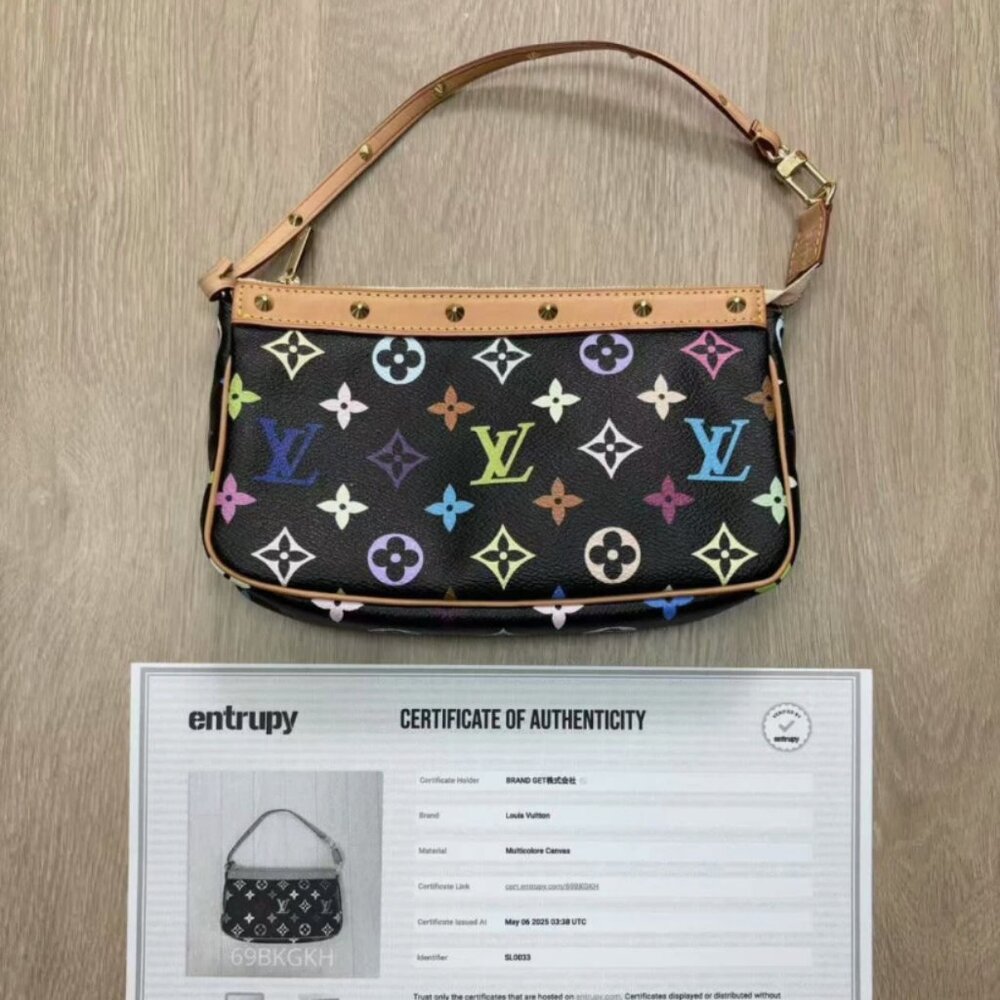 Multicolor Pochette Accessoires Louis Vuitton Takashi Murakami